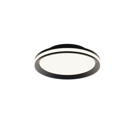 Afx Sona 12-in. LED Flush Mount - Black SNAF12LAJD1BK